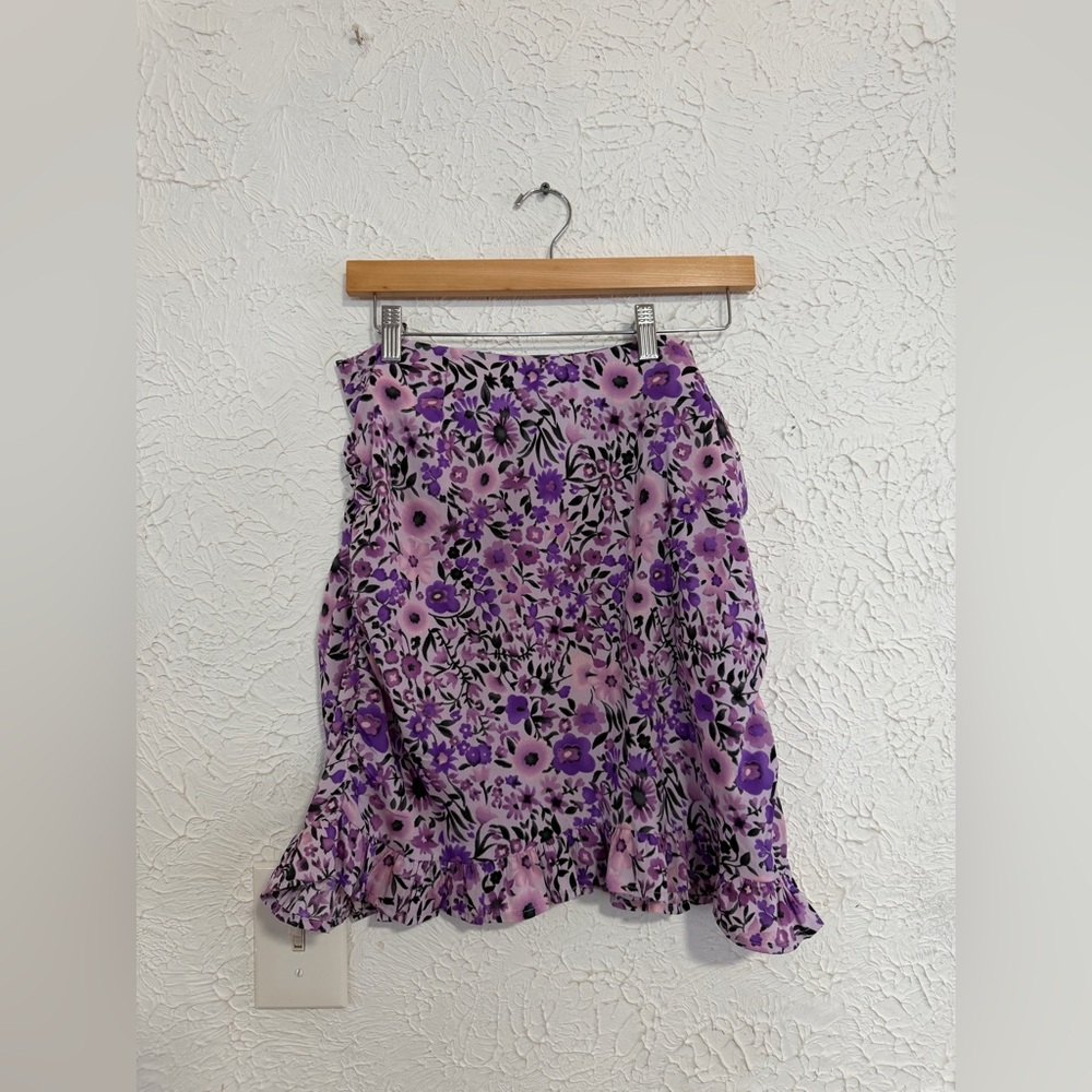 Boohoo Midi Skirt – Women’s US 8 – Purple Floral